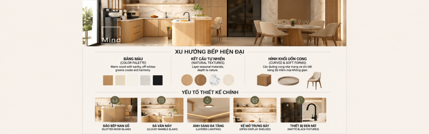 PHONG CÁCH MODERN KITCHEN STYLE