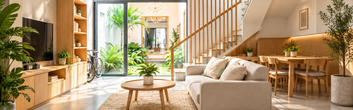 Thiết kế nội thất nhà phố: cách tận dụng chiều dài và chiều ngang hiệu quả